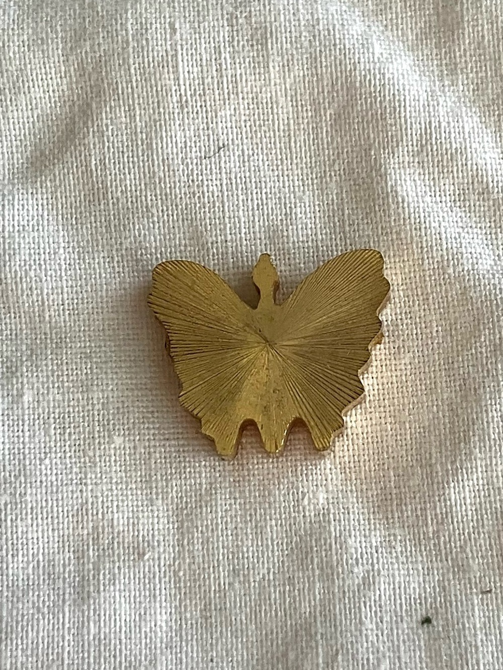 Vintage gold tone whimsical boho butterfly jewelry charm